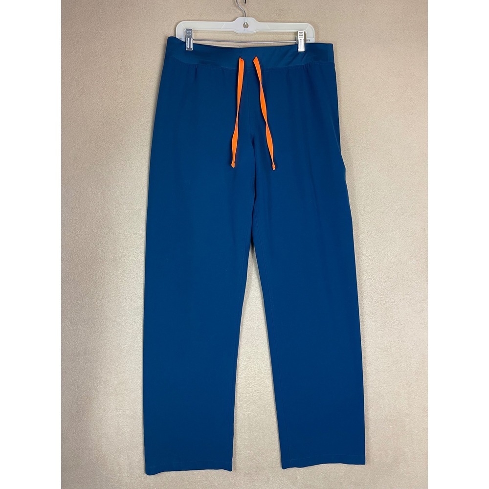 FIGS Technical Collection Blue Livingston Scrub Pants Joggers Drawstring Size LT